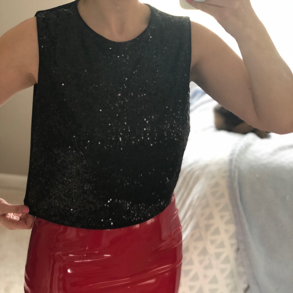 Really Cute Sequin boxy tank
